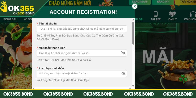 Đăng Ký OK365 - Hướng Dẫn Thao Tác Chỉ Với 20s Siêu Nhanh 1 Cụ thể về quy trình hoàn hảo đăng ký OK365